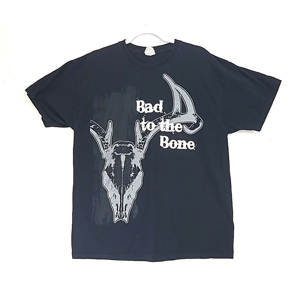 Vintage T Shirt Bad‎ To The Bone Jerzees Heavyweight